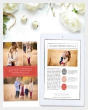 Holiday Newsletter Template For Photographers