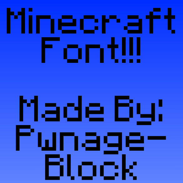 Minecraft Font - 15+ Free OTF, TTF Format Download | Free ...