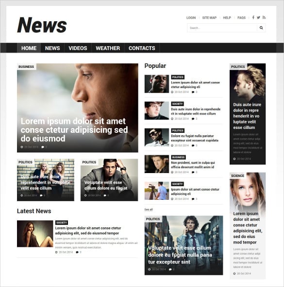 news portal responsive joomla website template