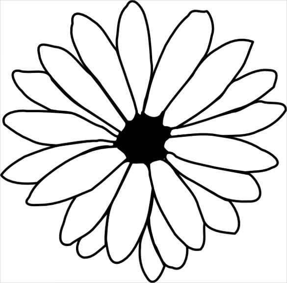 beautiful flower coloring page