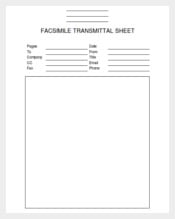 Blank Professional Fax Template MS Word Free
