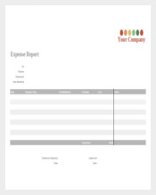 Google Business Expense Report Sheet Template