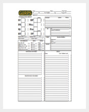 GURPS Character Sheet Free PDF Template
