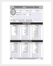 Paranoia XP Character Sheet PDF Free