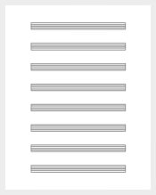 Blank Music Sheet PDF Template Free