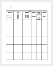 Smart Goal Setting Work Sheet PDF Template Free