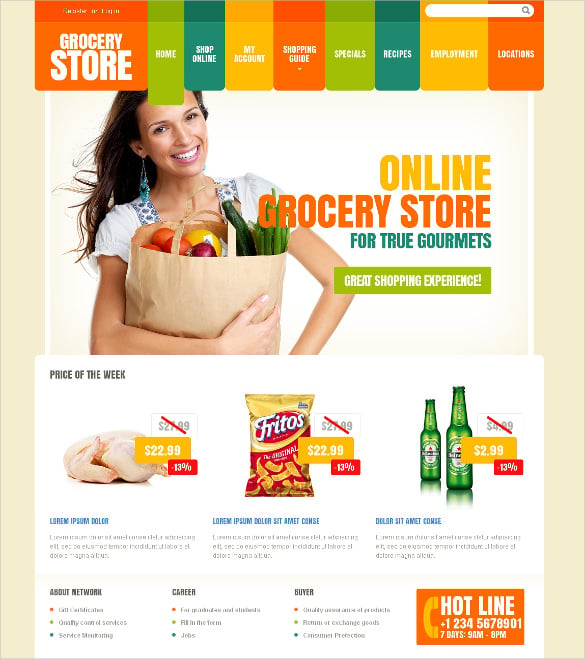 29+ Grocery Store Website Themes & Templates Free & Premium Templates