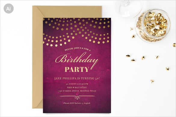 elegant-50th-birthday-party-invite