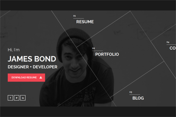 Free 38+ HTML5 Resume Templates - Free Samples, Examples Format Download!