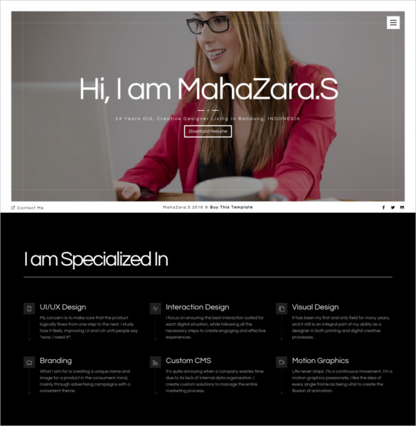 Free 38+ HTML5 Resume Templates - Free Samples, Examples Format Download! image.