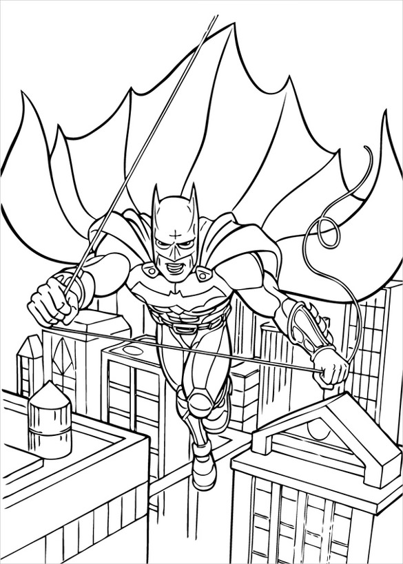 17+ Batman Coloring Pages - PSD, AI, Vector EPS