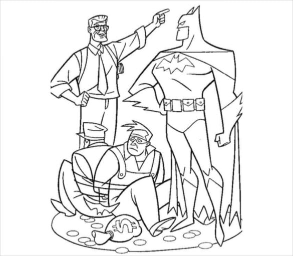 batman punishing coloring pdf free download