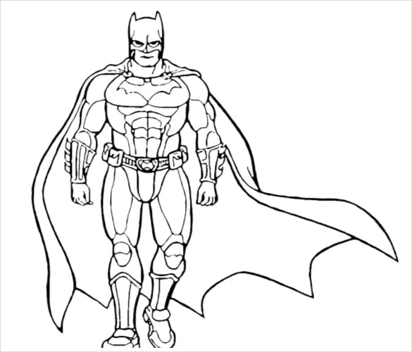 17+ Batman Coloring Pages - PSD, AI, Vector EPS