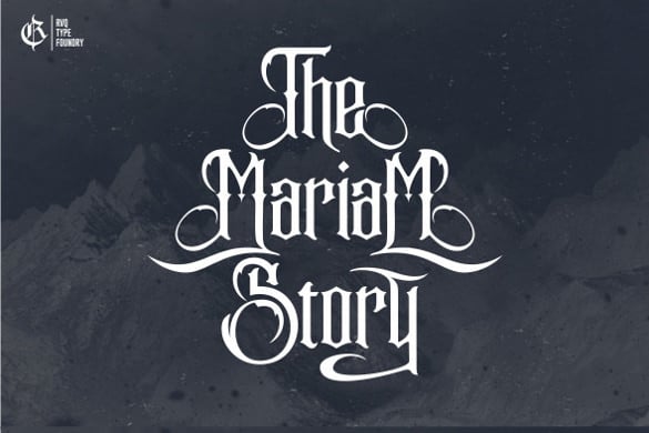 the-mariam-story-lettering-font-download