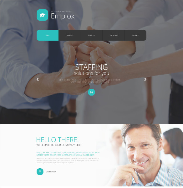 employee job portal joomla html5 template