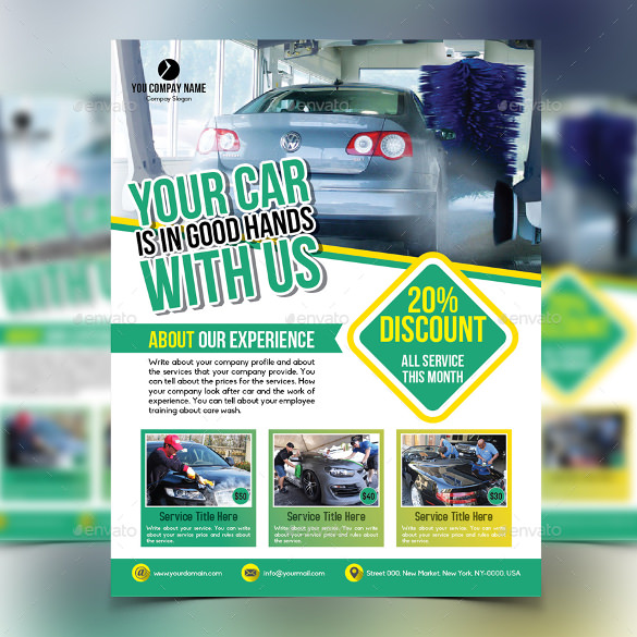 Car Wash Flyers – 40+ Free PSD, EPS, Indesign Format Download | Free