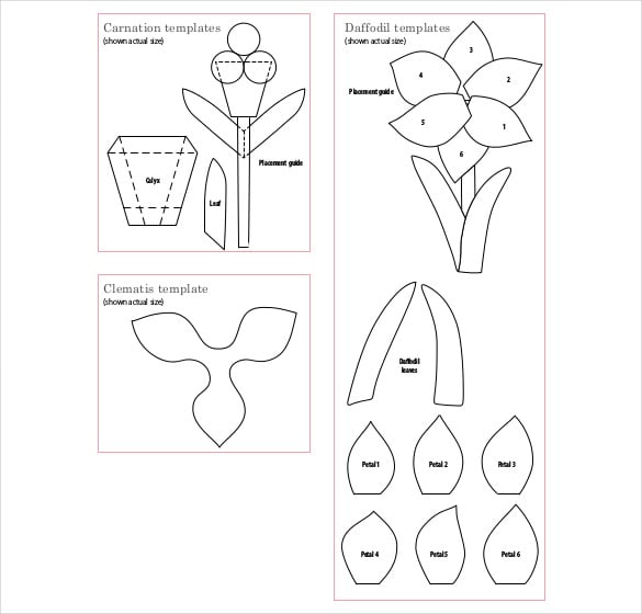 20 flower petal templates pdf vector eps free