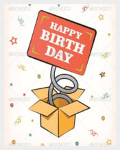 Birthday Card Vector EPS Format Download
