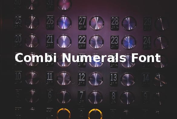 combi numerals font download