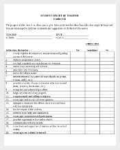 Document to Download Student Survey of Teacher