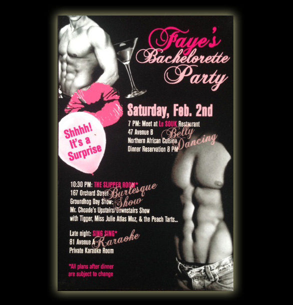 hot sexy bachelorette party email invitation download