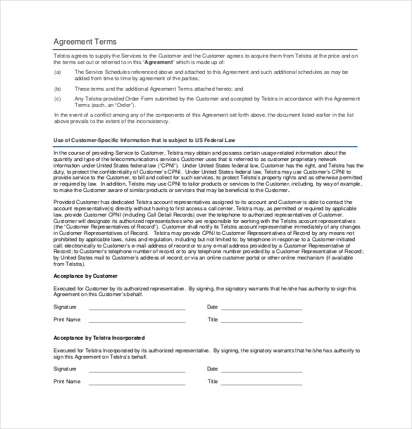 22+ Service Agreement Templates – Word, PDF, Apple Pages, Google Docs