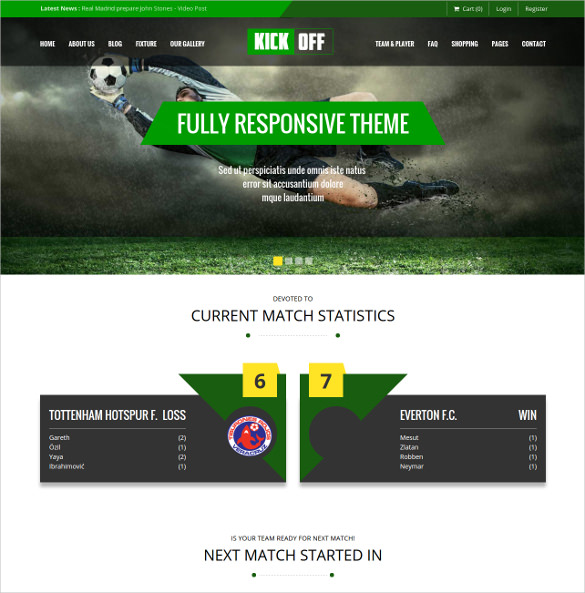 28+ Soccer Club Website Themes & Templates