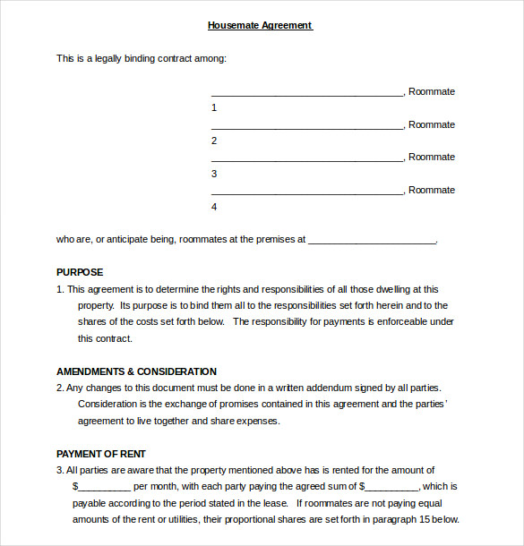 Free Legally Binding Agreement Template Master Template