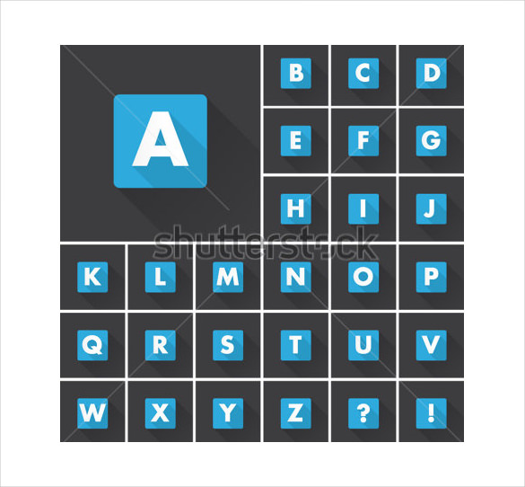 9+ Alphabet Letter Squares Template Free PSD, EPS , Format Download