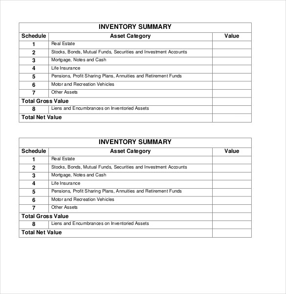 Inventory Form Template – 13+ Free Excel, Word, PDF Documents Download