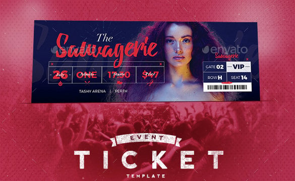 event tickets template premium psd format download