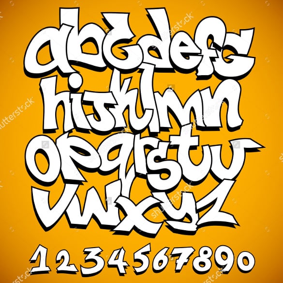 graffiti alphabet letter template 20 free psd eps format download