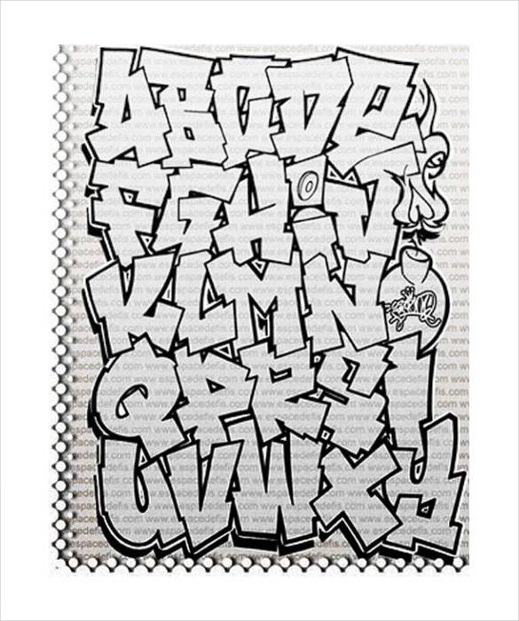 graffiti alphabet letter template 20 free psd eps format download