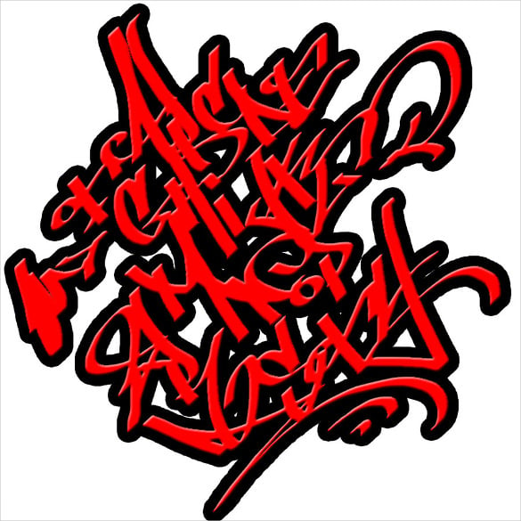 alphabet graffiti letter style template download