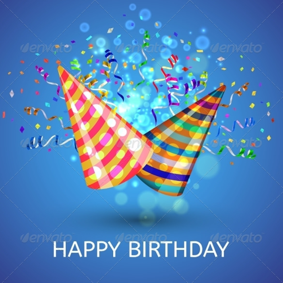 happy birthday hats template easy download