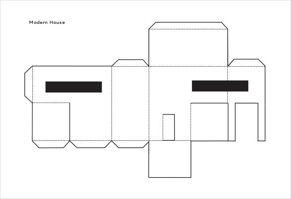free download pdf format paper house template