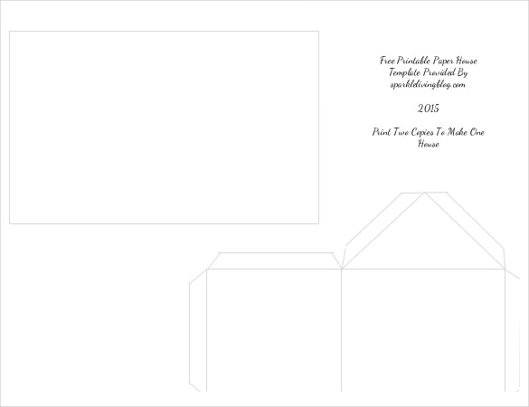 paper house template free pdf format