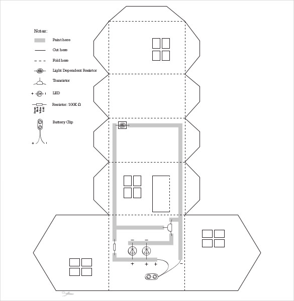 house template printable