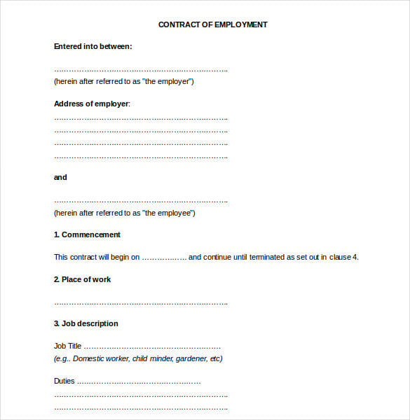 contract-of-employment-agreement-document