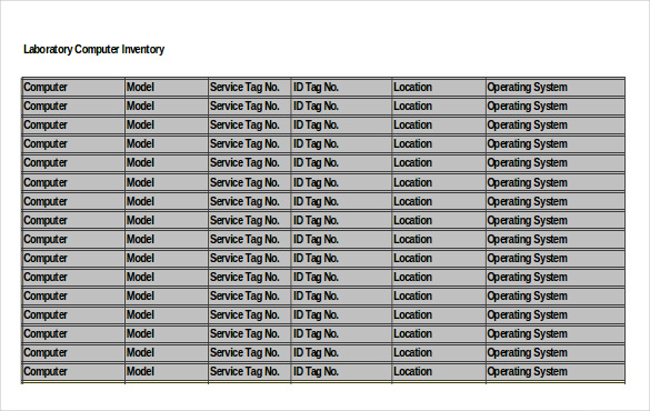 Computer Inventory Template – 19+ Free Word, Excel, PDF Documents Download