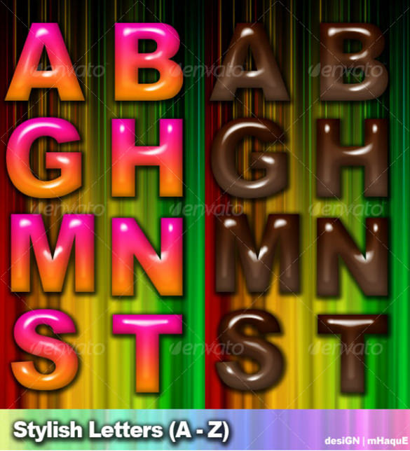 stylish alphabet a images