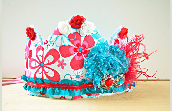 redaqua princess birthday crown template