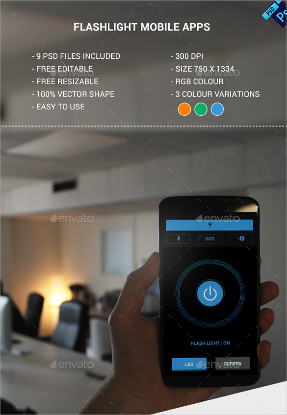 17 Beautiful Flashlight Apps & App Designs
