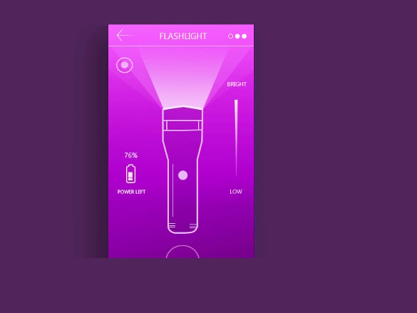 flashlight app ui wip download