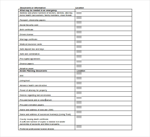 Estate Inventory Template 12  Free Word Excel PDF Documents Download
