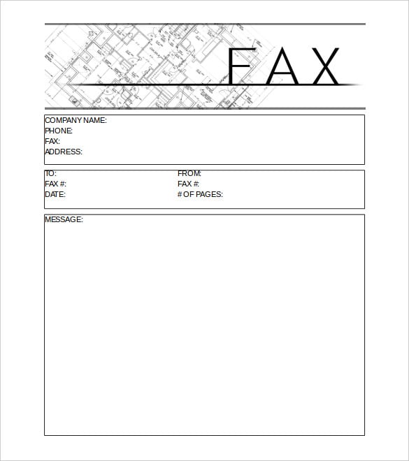 example of construction cover sheet in ms word format