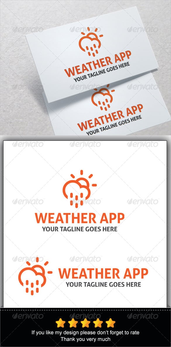 weather app ai illustrator vector eps download