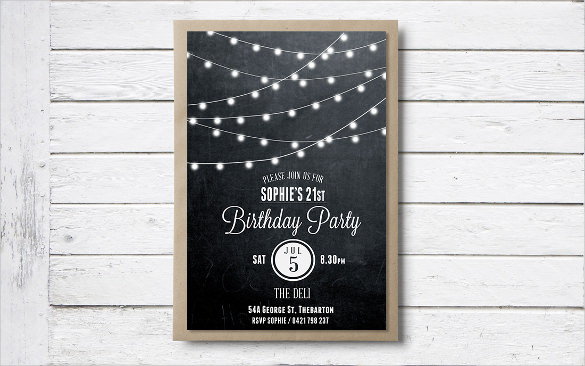 fully editable birthday invitation program sample template