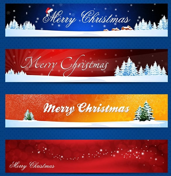 Editable Christmas Banner