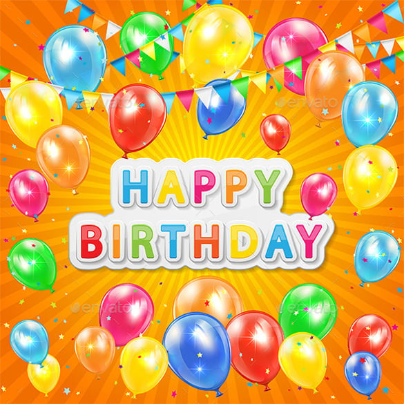 colorful birthday background template